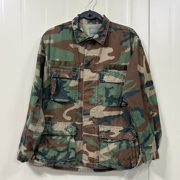 미군 빈티지 우드랜드 카모 BDU 자켓