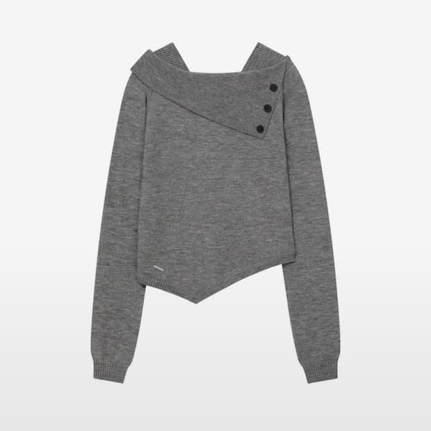 미세키서울 니트 그레이