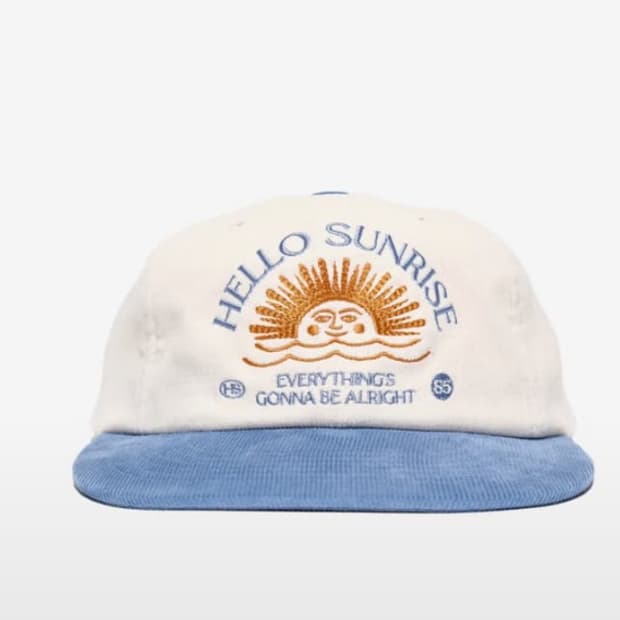 헬로선라이즈 코듀로이 캡 모자