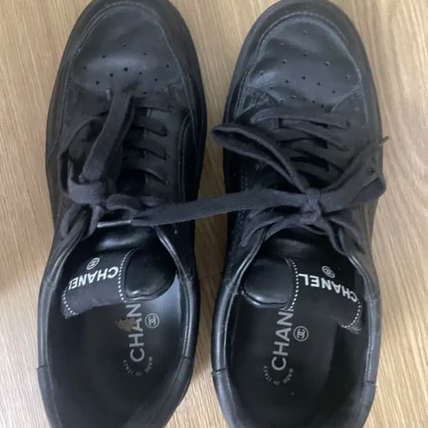 샤넬 에어포스 스니커즈 샤포스 블랙