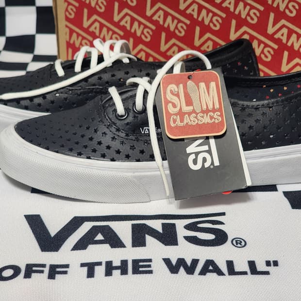 Vans Authentic SlimPerfStars 블랙 스니커즈 220