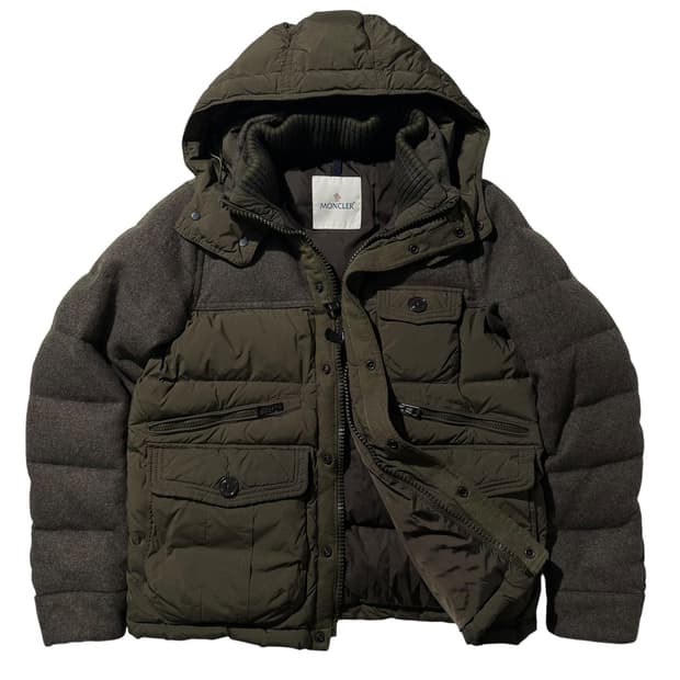 (매장판) 몽클레어 울 배색 EGIDE 구스다운 패딩