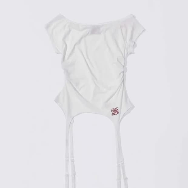 스컬프터 Garter Belt Tee White