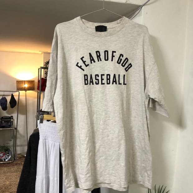 Fear of god baseball 아이보리 반팔티