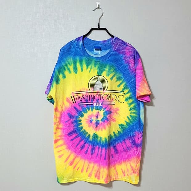 2000s USA 워싱턴 DC 타이다이 티셔츠