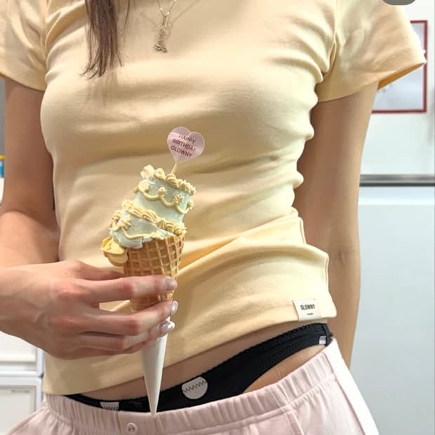 글로니 G BABY TEE Butter(단종)