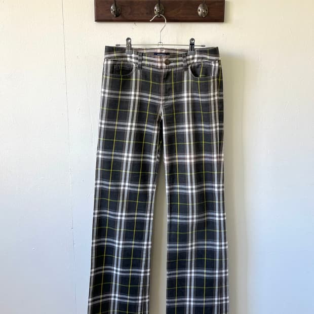 버버리 노바체크 데님 팬츠