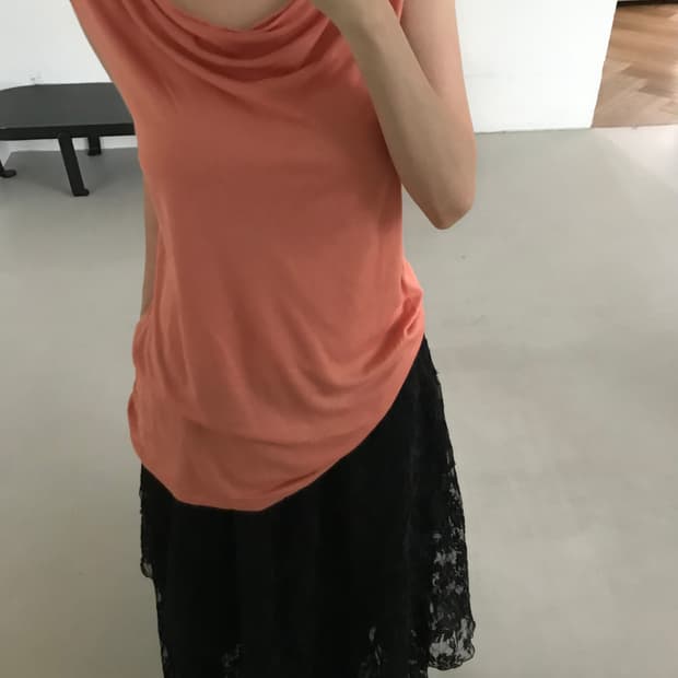 vintage shirring sleeveless