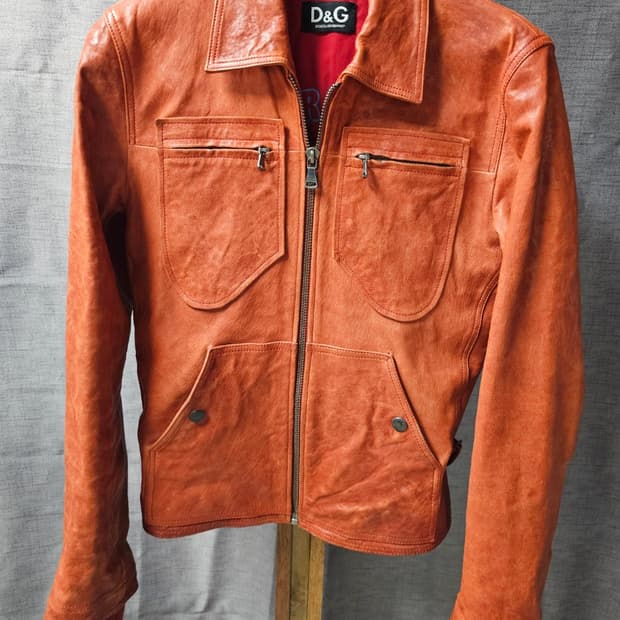 정품 돌체앤가바나 남성양가죽 자켓 90