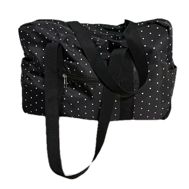 블랙 도트 숄더백