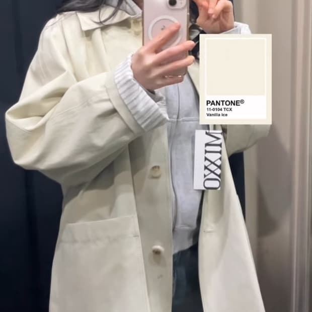 미쏘 하프 트렌치코트 