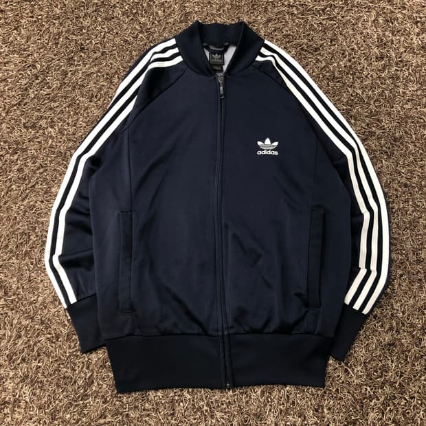 아디다스 슈퍼스타 네이비 져지 트랙 자켓