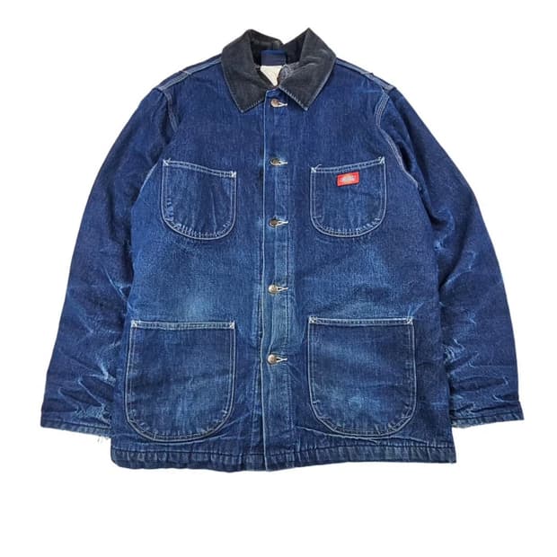 디키즈 에이징 데님 셔츠 초어자켓 코듀로이 카라