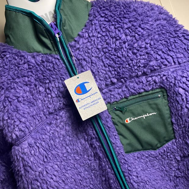 챔피온 뽀글이 플리스 코트 L