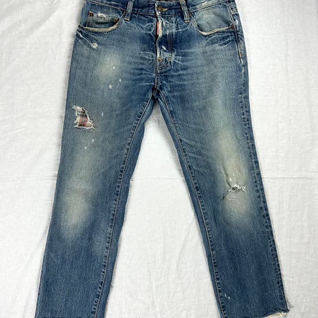 디스퀘어드 00s 디스트로이드 데님 진