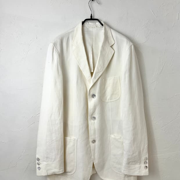 90s 이태리 리넨 테일러드 자켓
