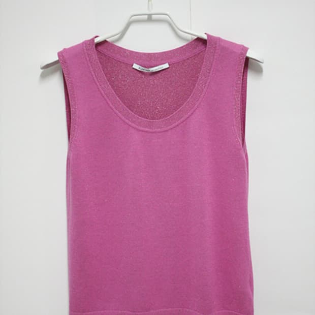 AGNONA ITALY 아뇨나 민소매 니트 상의