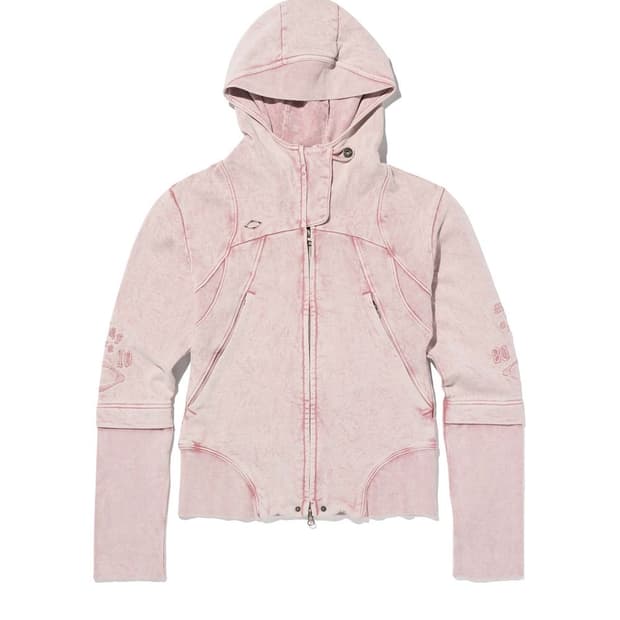 미스치프 컷 오프 후디 L