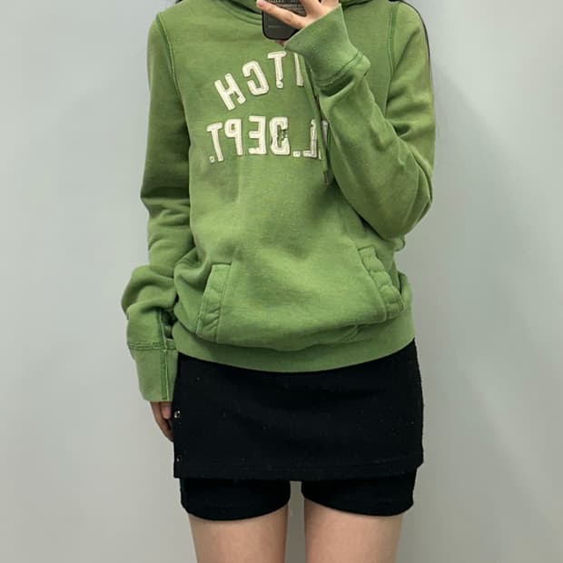 아베크롬비 y2k 와투케 말차 후드티 