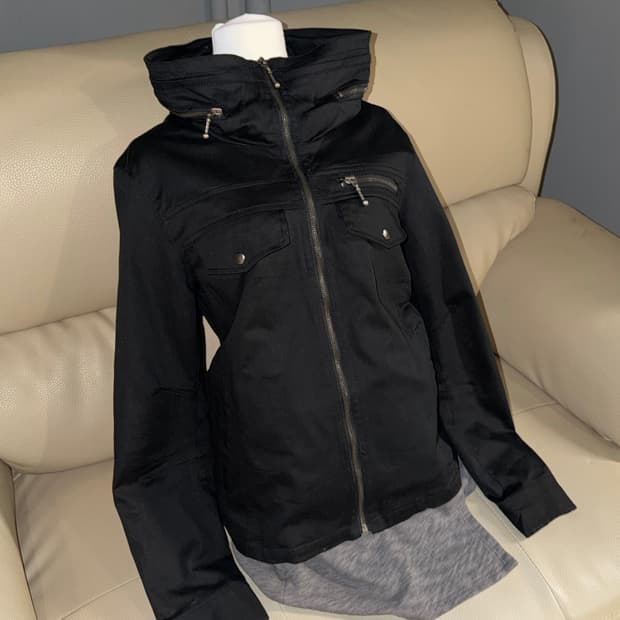 high-neck design BONO jacket