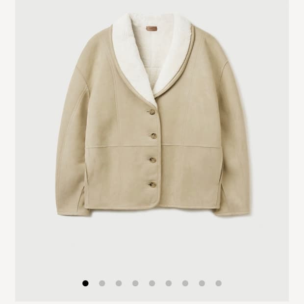 게드 WOOL REVERSIBLE SUEDE FUR JACKET