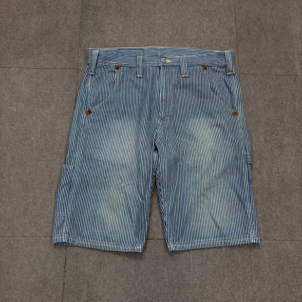 levis 503 리바이스 히코리 카펜터 신치백 하프 데님 
