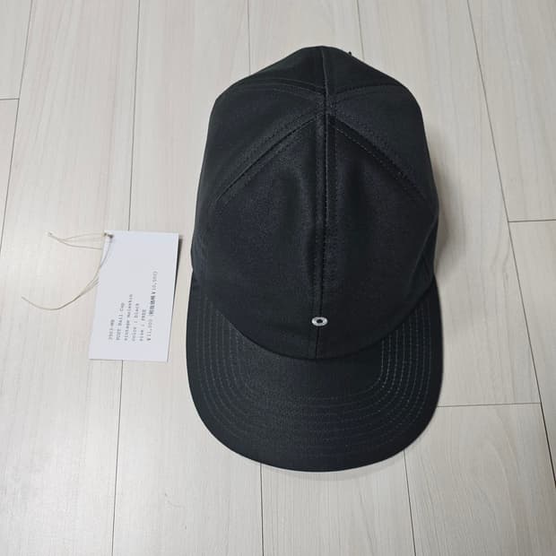 post overall 포스트볼캡 몰스킨 모자 블랙 