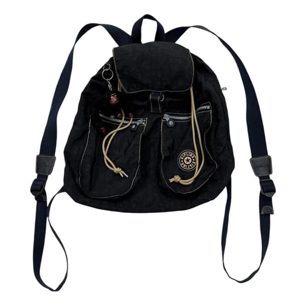 키플링 빈티지 모리걸 Y2K 포켓 복조리백팩 가방 블랙