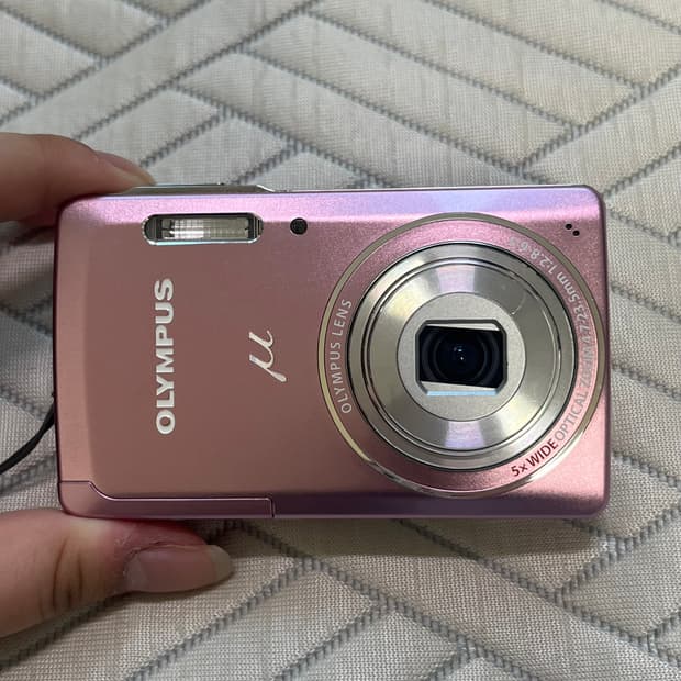 작례) 올림푸스 뮤 5010 핑크 디카 olympus mju 