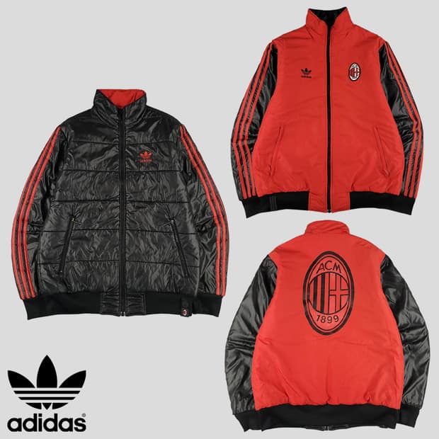 아디다스 ac밀란 리버시블 패딩