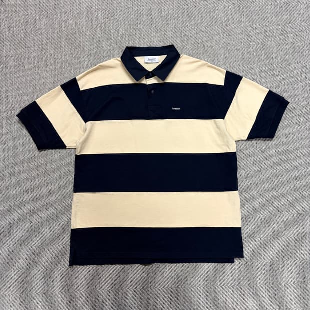 (M)커버낫 스트라이프 럭비 폴로티