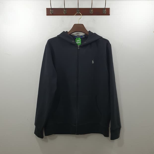 XL 폴로랄프로렌 남성 블랙 데일리 포니 면 후드집업 잠바 자켓