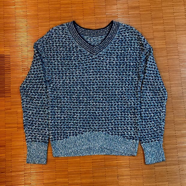 JPN vtg 브이넥 니트