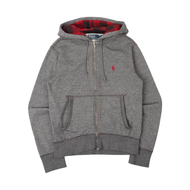 폴로 랄프로렌 신형 플란넬라이닝 그레이 후드집업