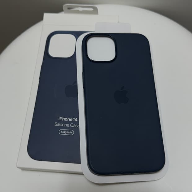 아이폰14 정품 케이스 스톰블루