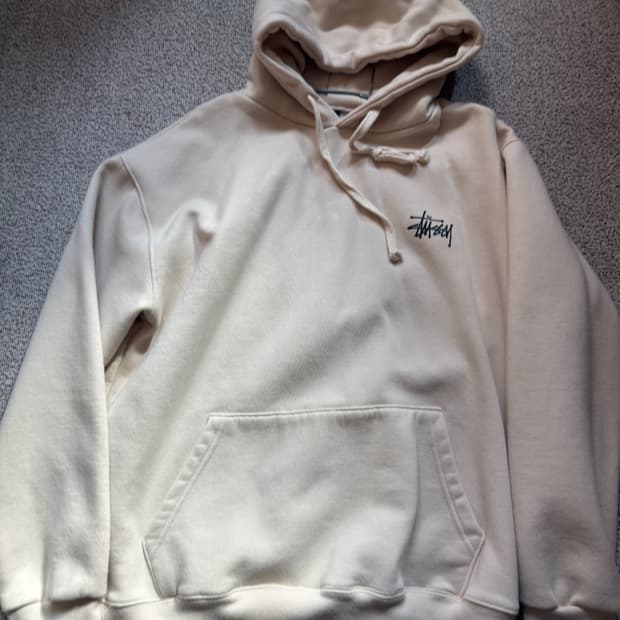 스투시 베이지 후드 M