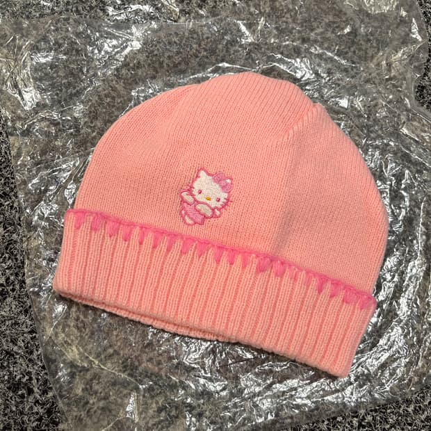 헬로 키티 비니 핑크 