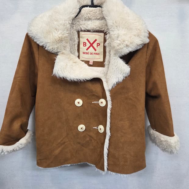 베베드피노 키즈 스웨이드 무스탕 자켓 120