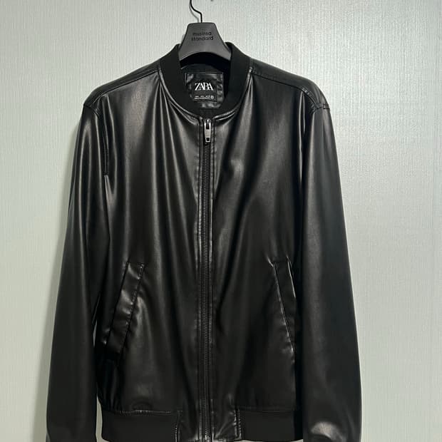 자라 레더 자켓 라지