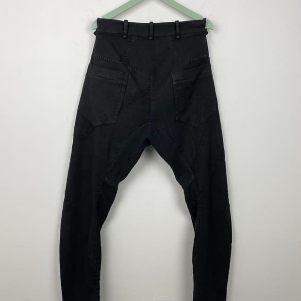 Masnada 수소봉제 왁스 팬츠