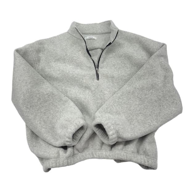 [1] 논노드 하프집 플리스 크라우드 화이트 (후리스)