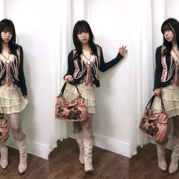 dusty pink grunge fairy set