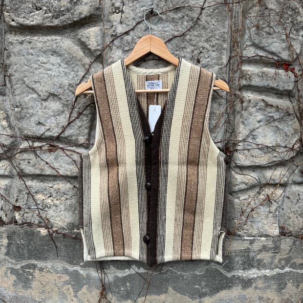 트루히요스 오르테가 스트라이프 패턴 웨스턴 치마요 베스트 조끼