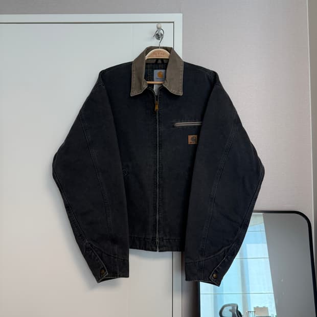 (순정종결개체)[L]칼하트 디트로이트 J97 구형 PTL 황색카라 자켓