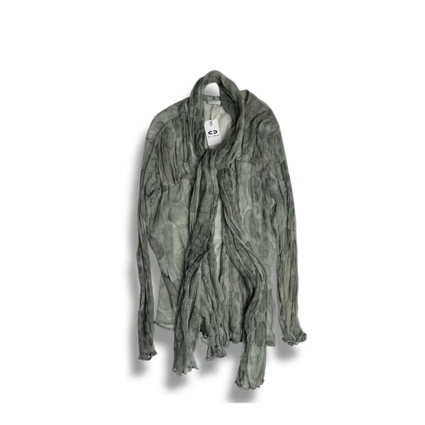 Transit 실크 서클 패턴 머플러 가디건 세트