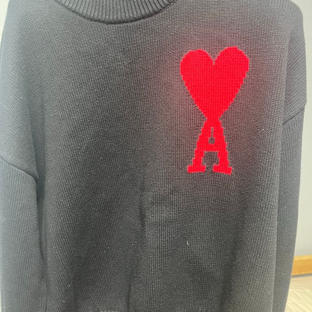 아미 인타르시아 빅로고 니트 m