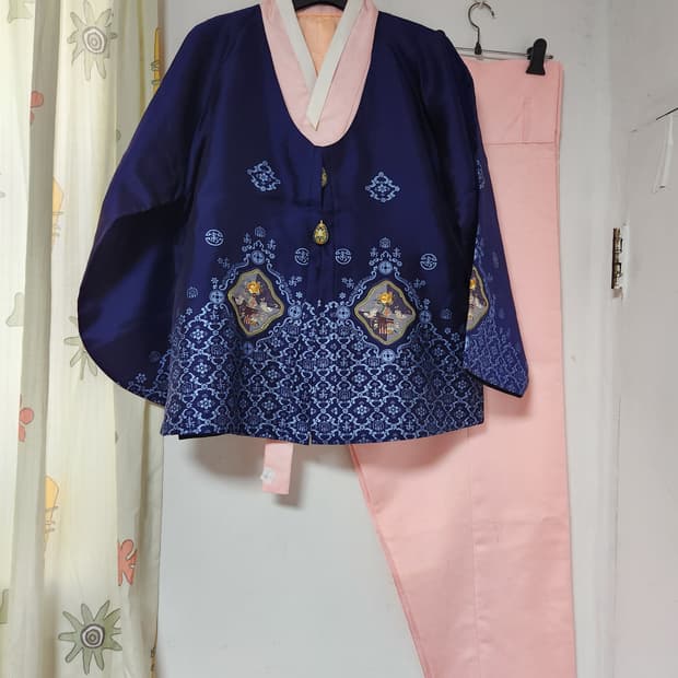 남자 칠보단추 한복 4피스 세트100~105