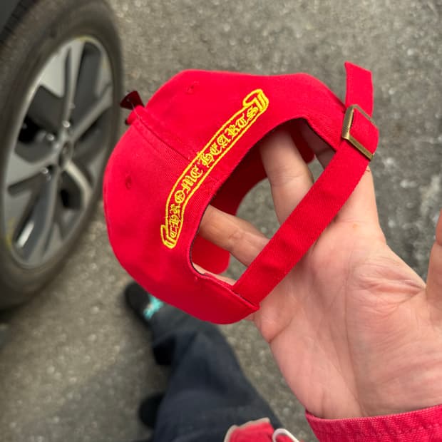 Npsss 크롬하츠 세메터리 모자 레드/엘로우