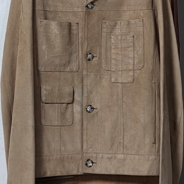 Prada suede leather jacket