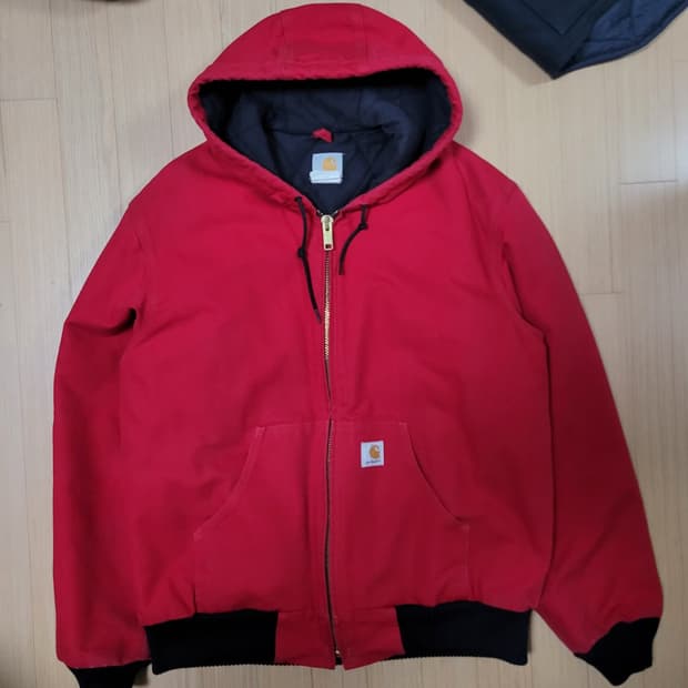 칼하트 덕 액티브 자켓 j140 red 레드